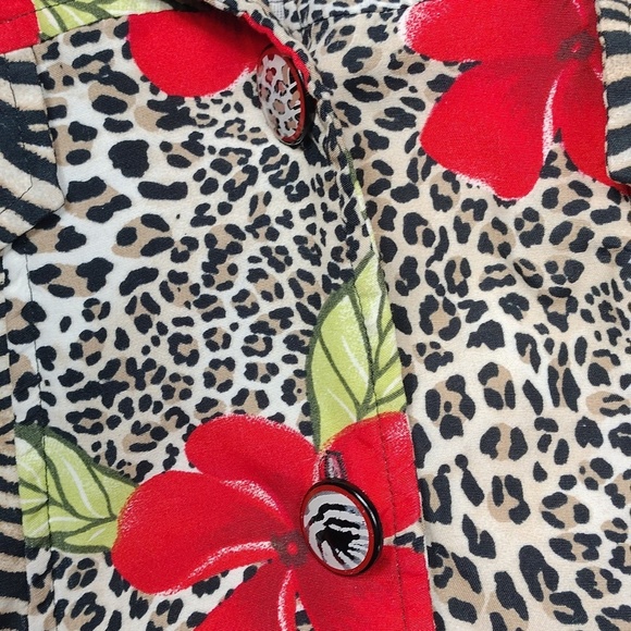 Vintage Nancy Bolen For City Girl Women's Button Up Blouse Size Large - Picture 4 of 12